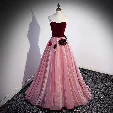 Simple A line Long Prom Dresses HZ1023